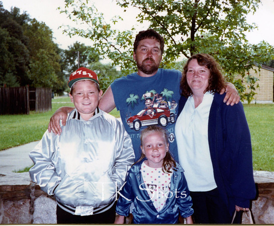 Family Reunion 1989 Little Paul White, Linda, Paul & Melissa at Patapsco State Park