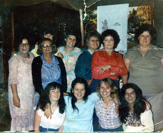 Alice, Betty, Florence, Gladys, Pat, Diane, Eva Brown, Terrie, Pam and Paula