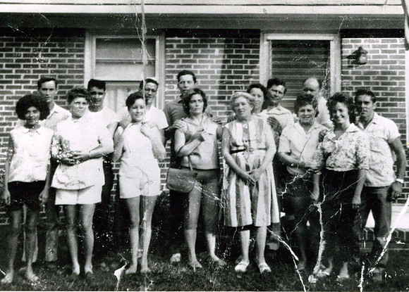 Grandmom White with her kids